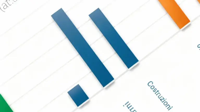 Grafico a barre che mostra dati relativi ai settori occupazionali in Italia